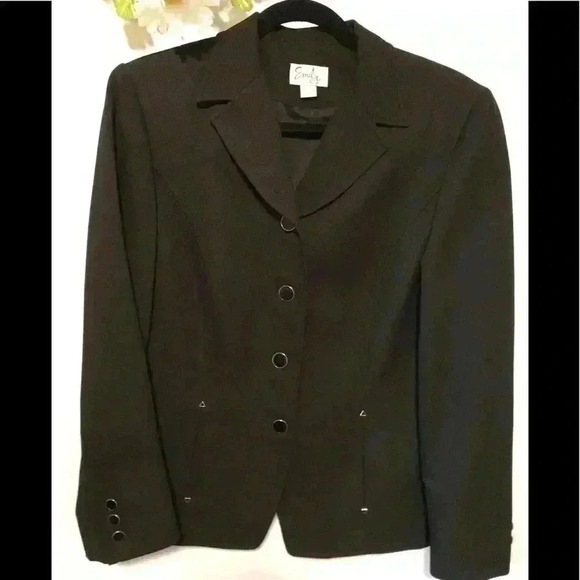 Emily Black Dress Jacket Size 10 - Picture 1 of 4